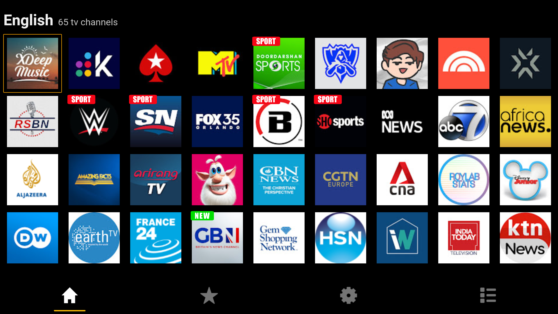 Imagen de TV global